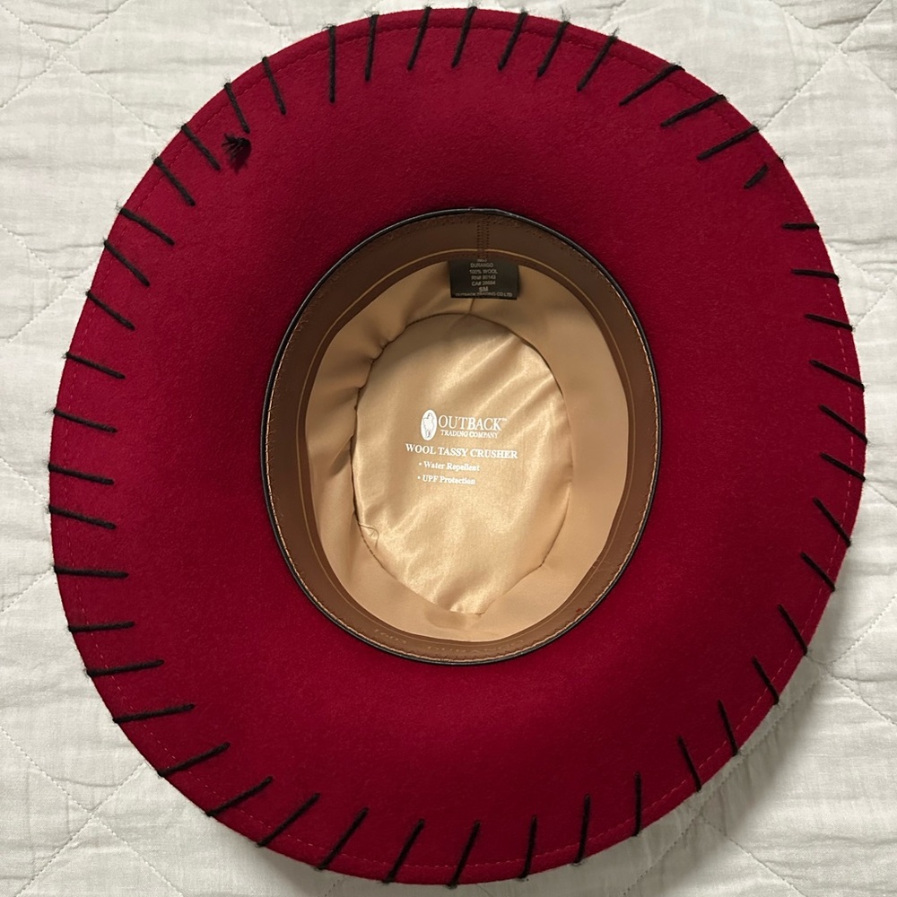 Outback Trading Co DURANGO 100% Wool Red Hat Small Jessie Toy Story - Picture 6 of 7